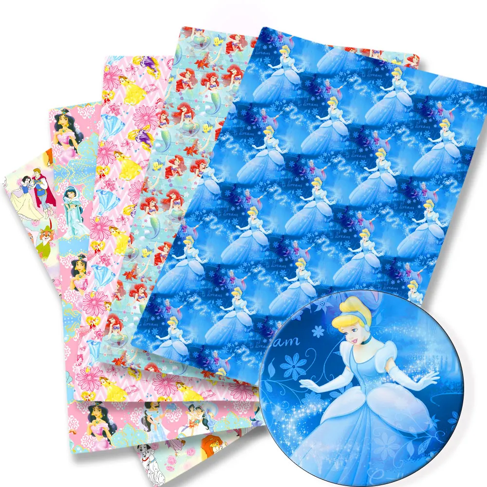 

Disney Cartoon Fabric Hot DIY Handmade Sewing Patchwork Quilting Baby Dress Home Sheet Printed Fabric Fabric Sewing Kids Fabric