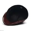 Man Berets Leather British Vintage Flat Caps New Male Solid Gray Black Spring Autumn Winter Adjustable Driver Hats 5