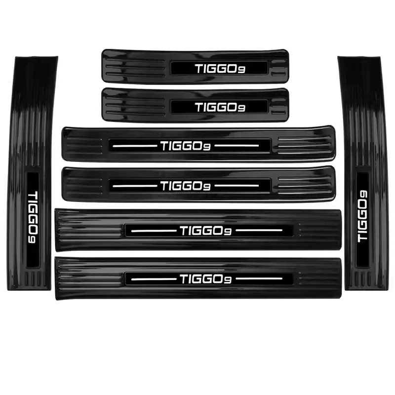 Chery Tiggo 9 Stainless Steel Door Sill & Boot Lip Guard Set view 2
