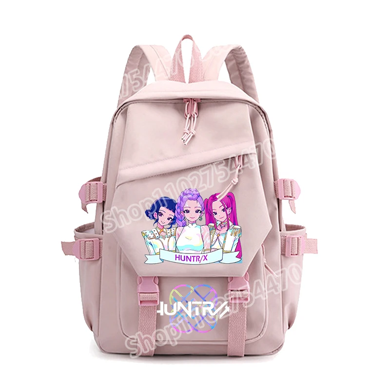 Sac à Dos K-Pop Demon’s – Grand Modèle Scolaire Avec Motif Rumi/Mira/Zoey – Grande Capacité, Style Streetwear