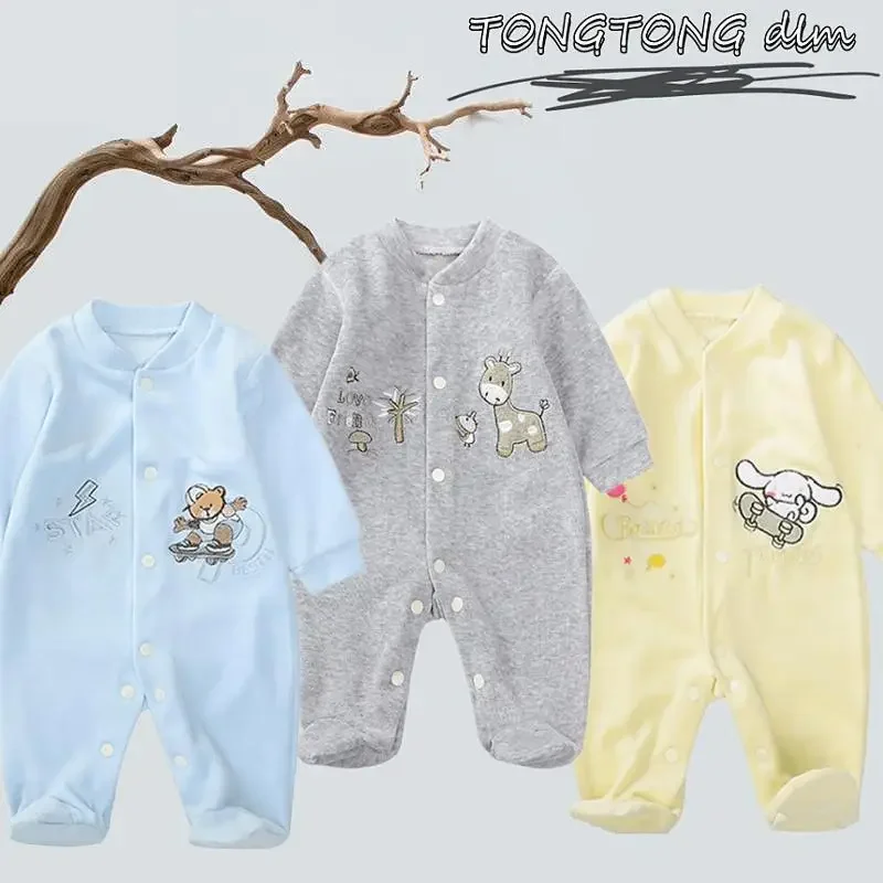 Baby Girl Clothes For Baby Clothes 0 To 12 Months Boys Clothing Newborn Things Bodysuits One-pieces Cartoon Fleece Pajamas baby clothes baby sleepsuit