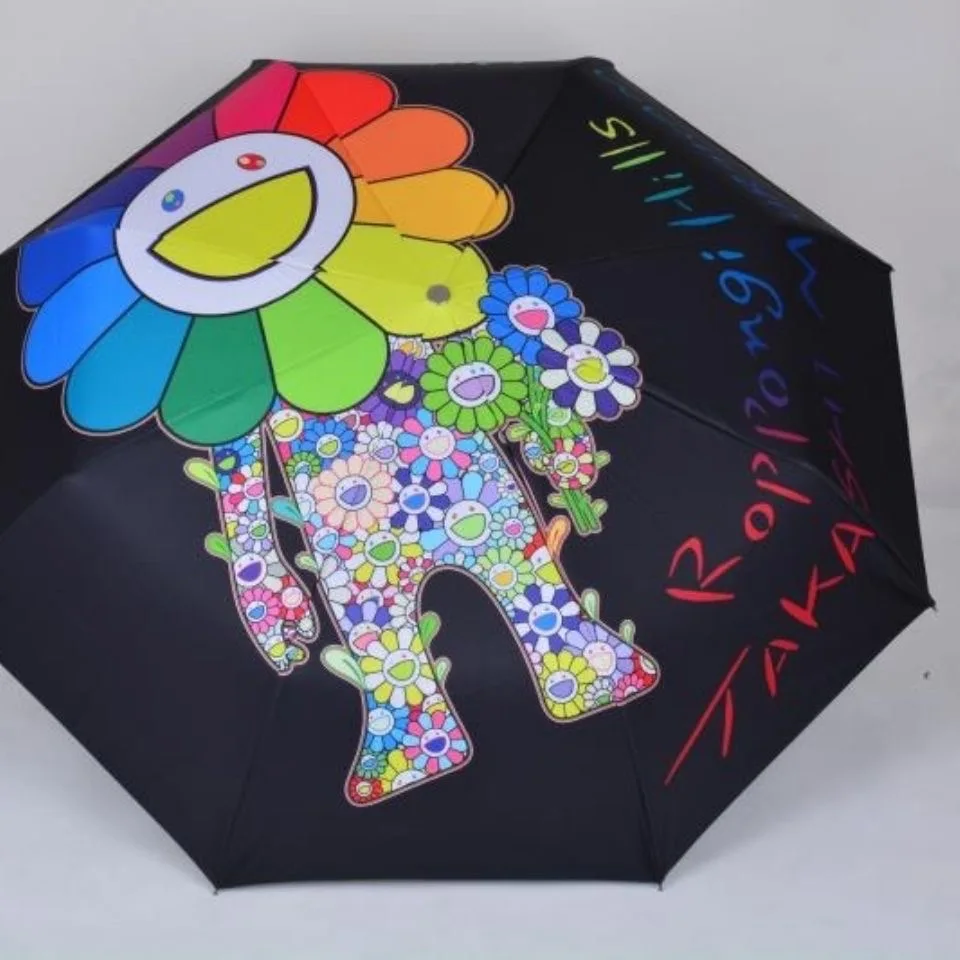 

Sunflower Umbrella with Sturdy and Durable Windproof Umbrella Automatic Folding and Sun Protection Function Household Items