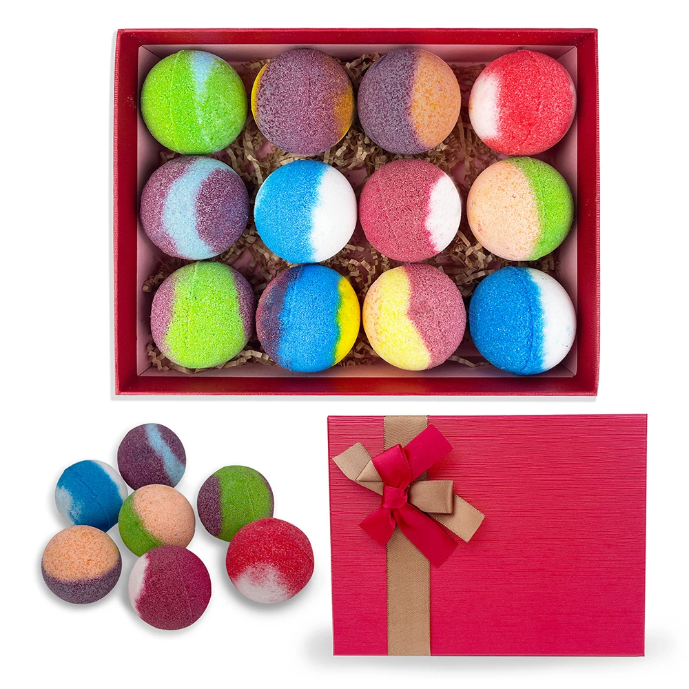 Essential Oil Scented Bath Salt Ball Natural Foaming Bubble Bath Bomb