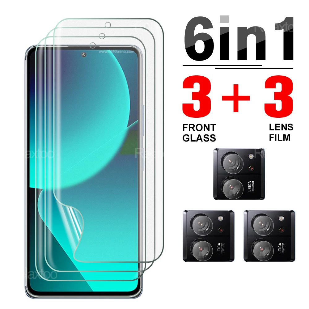 

6 в 1, Гидрогелевая Защитная пленка для объектива камеры Xiaomi 13 T Pro