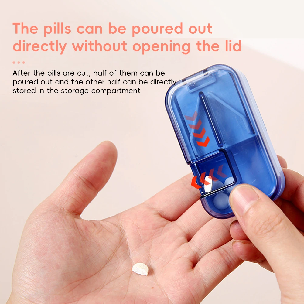 Compact Travel Pill Organizer with Compartments for Daily Medication Storage