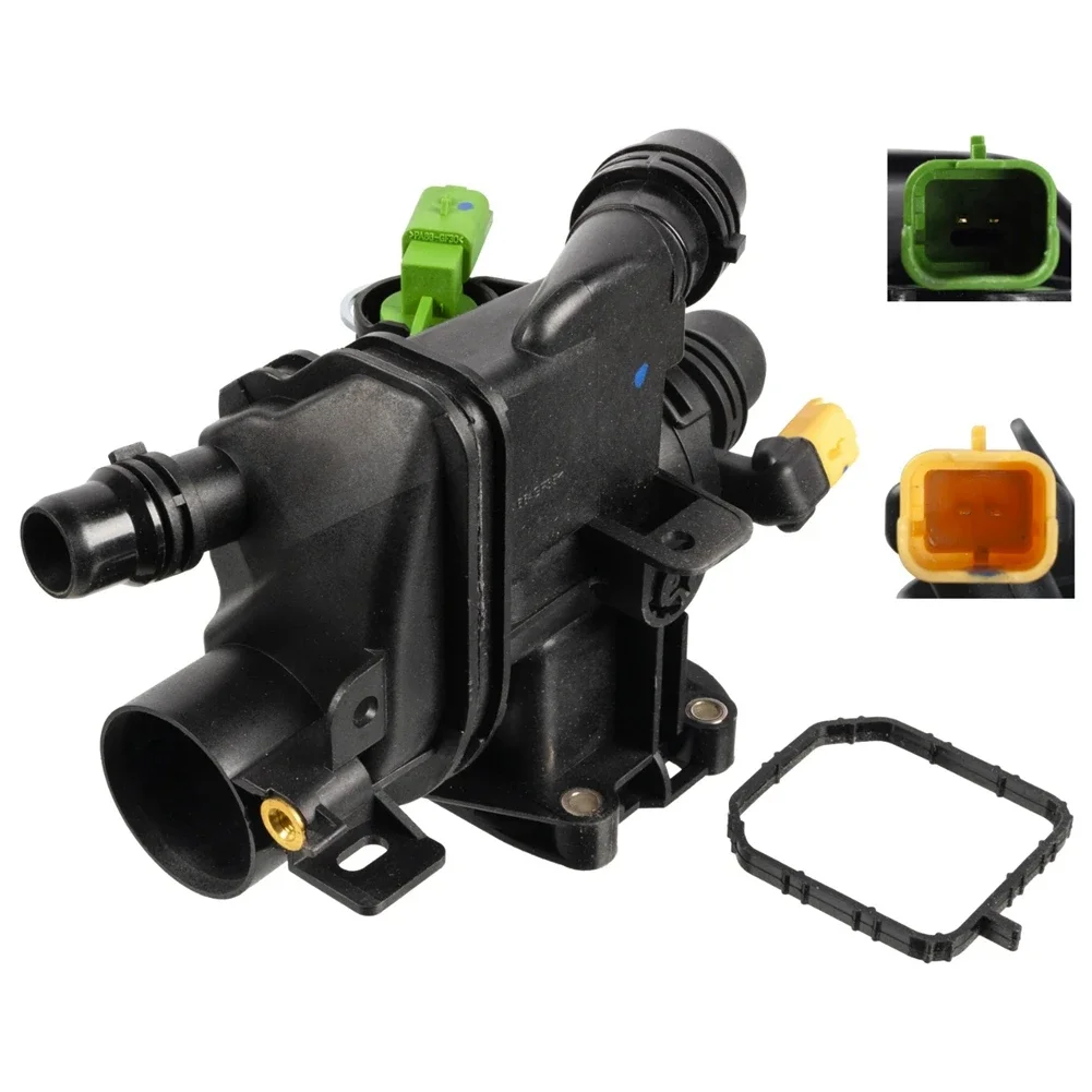 Coolant Thermostat Housing For Peugeot 208 308 Ctiroen C3 Picasso C4 DS3 1.2 9807198480 9807119880