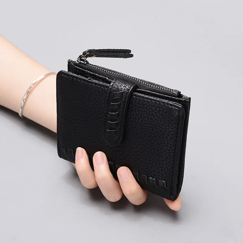 2022 Fashion Women Wallets Hasp Small and Slim Coin Pocket Zipper PU Leather High Quality Female Coin Purse Card Holder Wallet