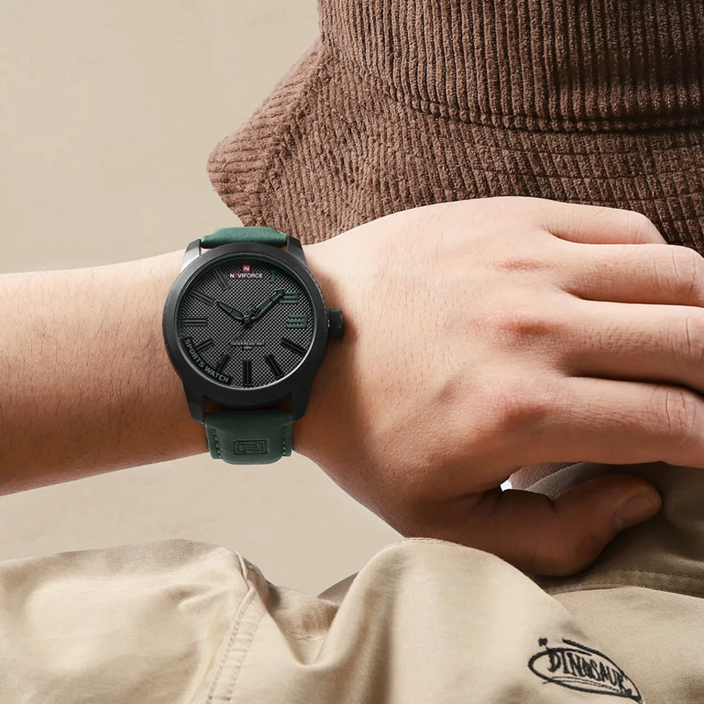 Quartz Watch For Men Popular Fashion Casual Military Sports Male Clock Waterproof Clock Leather Strap Men Watch Reloj Hombre