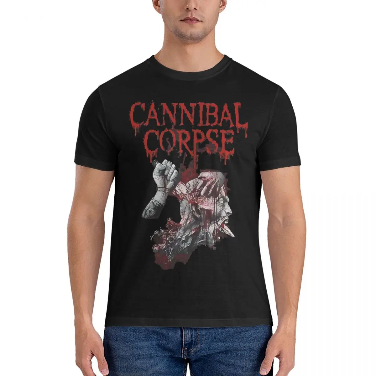 

Hipster Songs T-Shirts for Men O Neck 100% Cotton T Shirts Cannibal Corpse Short Sleeve Tees Classic Clothing