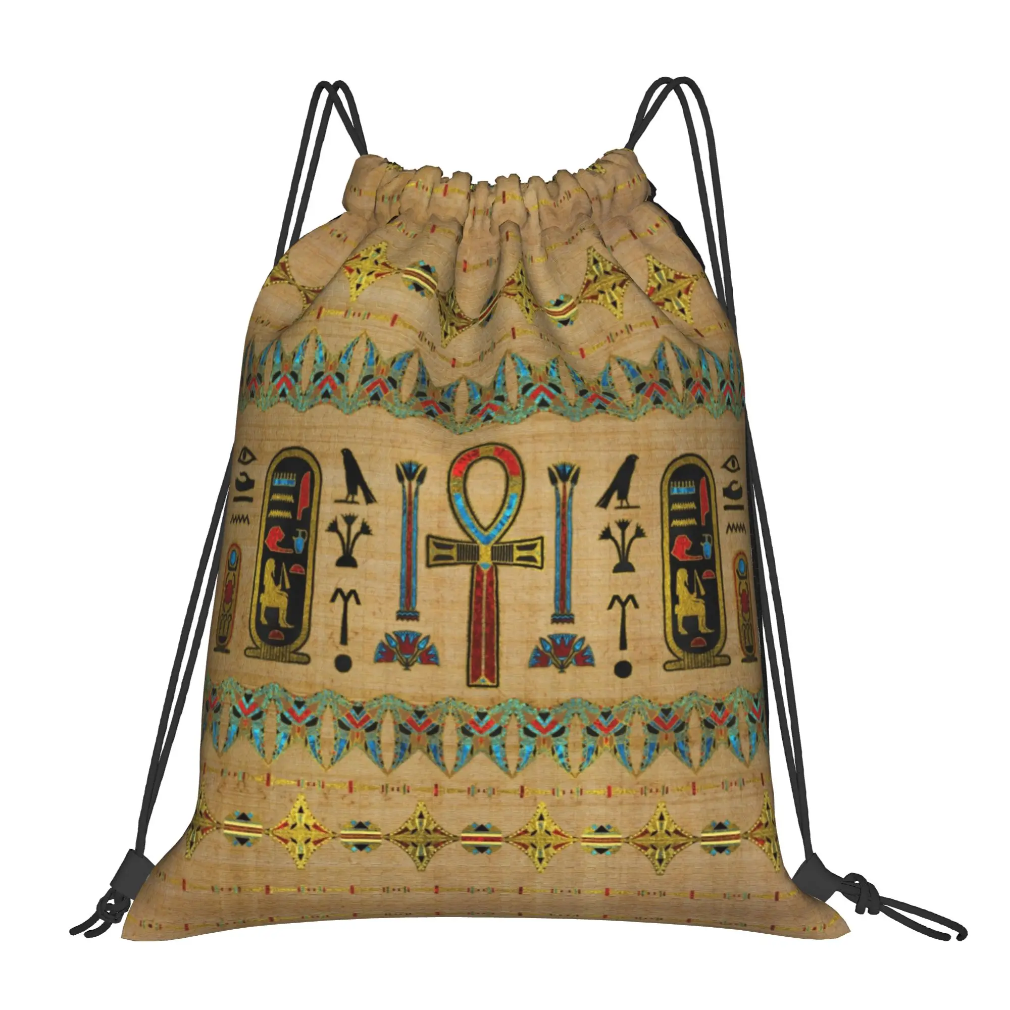 Ancient Egyptian Bag Drawstring Backpack Sports Gym Sackpack Water ...
