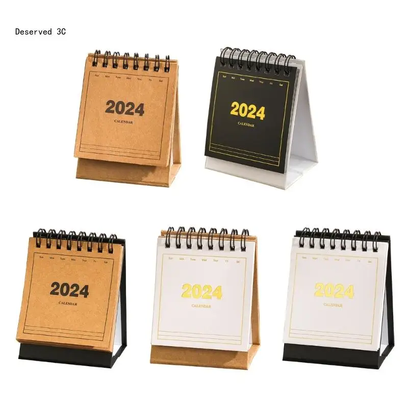 

R9CB Mini 2024 Desk Calendar Month Referances from July 2023 to December 2024 Monthly Calendar Planner for Monthly Planning