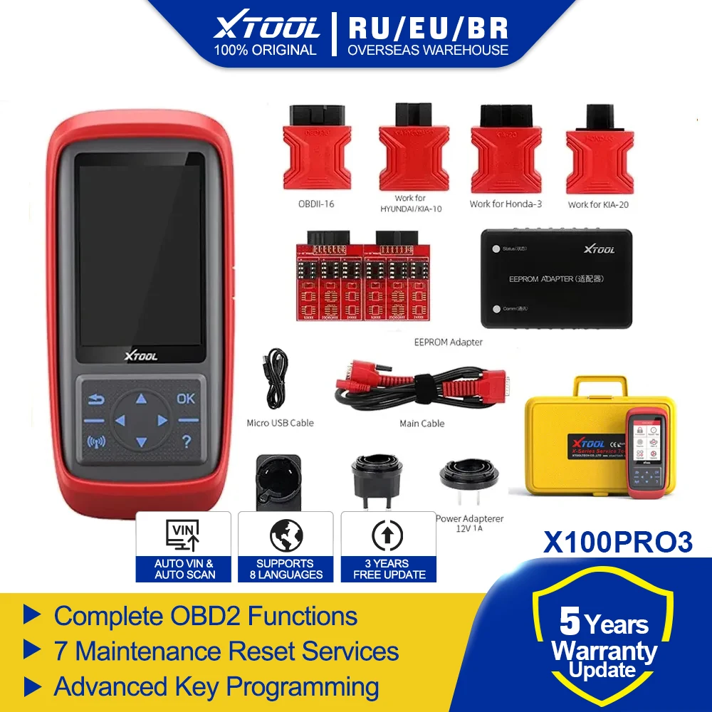 XTOOL X100 PRO3 OBD2 자동차 키 프로그래머 코드 리더 스캐너 진단 도구 EPB ABS TPS PK NT650 CRP129E 429C 무료 업데이트