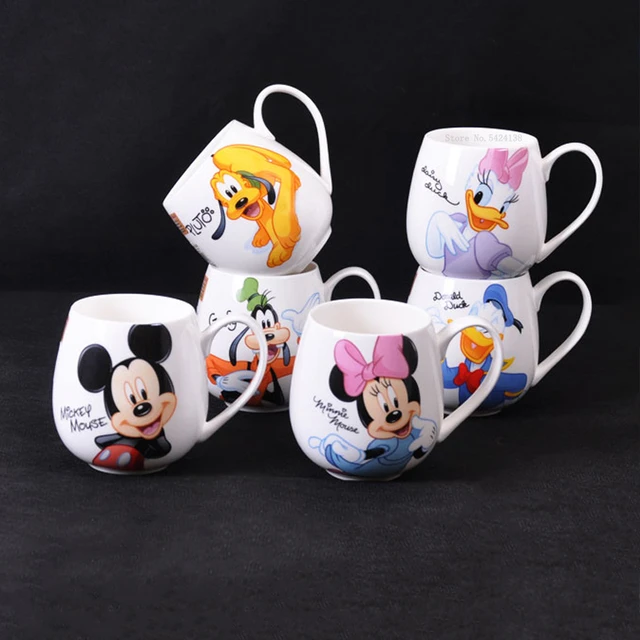 Disney Ceramic Mug Mickey Minnie Mouse Cartoon Milk Mugs Men Women