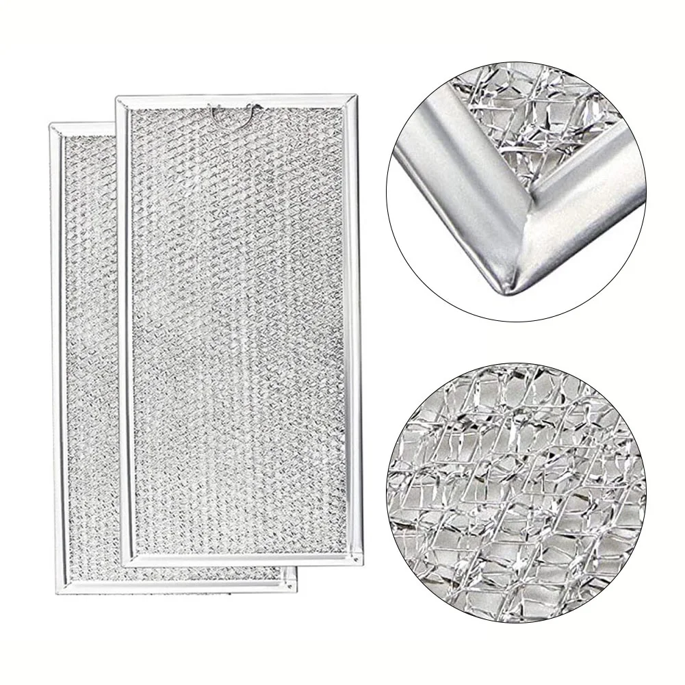 2PCS Aluminum Microwave Oven Grease Filter Compatible For W10208631A For WB06X10596 Microwave Oven Parts
