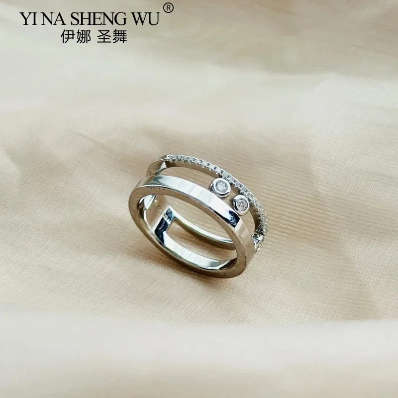 S925 Sterling Silver French Luxury Jewelry Fashion Women's Ring Exquisite and Elegant Style Ring Daily Wear with Accessories