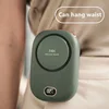 Three Gears Adjustable Desktop Mini Portable Hanging Neck Fan Hanging Waist Hands-free Fans with Screen Display Noise Reduction 5