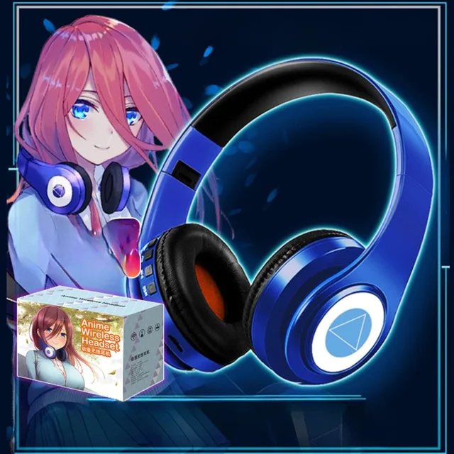Miku Nakano Sanjiu Cosplay Bluetooth Headset 5.0 Over-ear