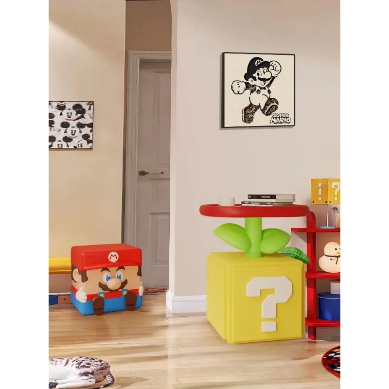 Living Room Coffee Table,Children's Creative Sofa Side Table, Cartoon Home Bedroom Bedside Table, Simple Storage Rack