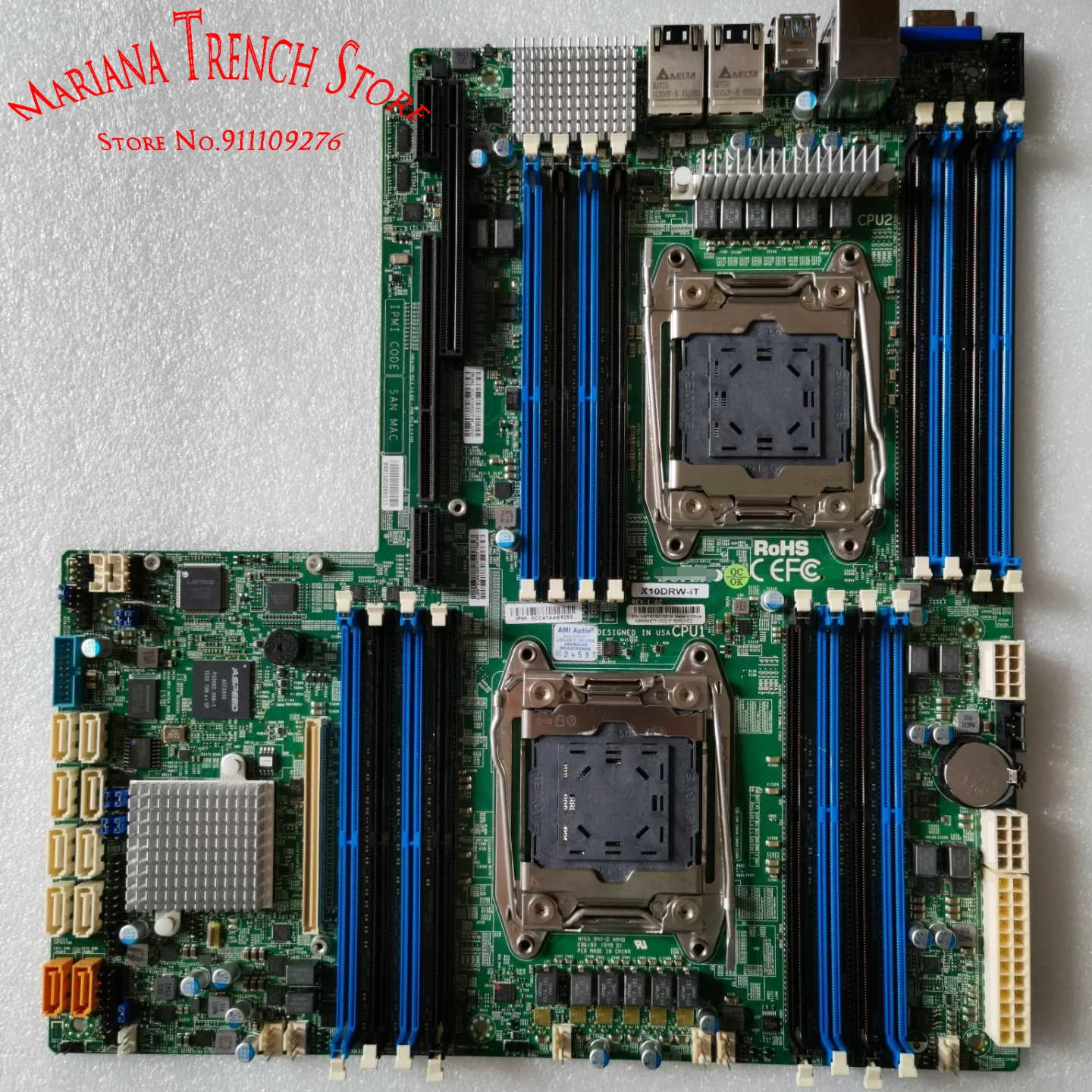 

X10DRW-iT for Supermicro Motherboard LGA2011 E5-2600 v4/v3 Family DDR4 X540 Dual Port 10GBase-T SATA3 (6Gbps)