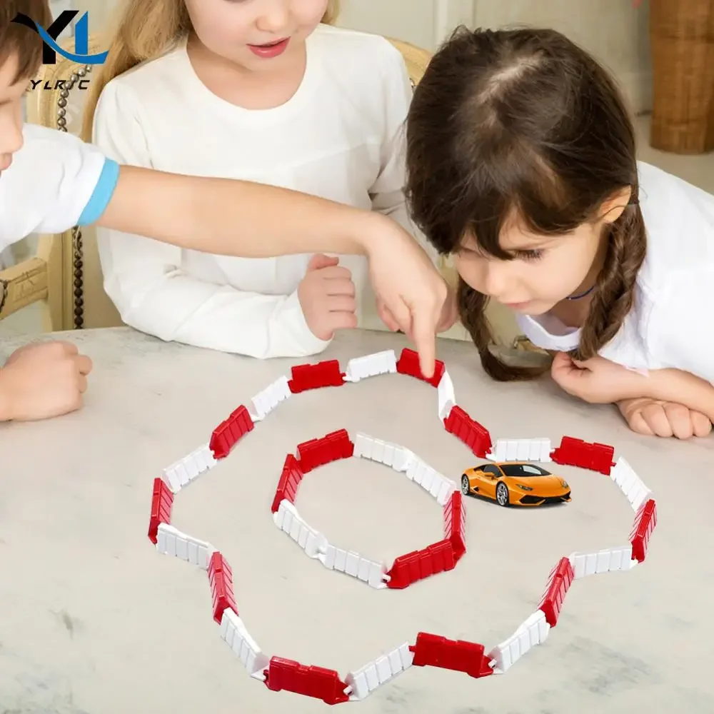 Road Barrier RC Car Racing Track Mini RC Drift Racing Car Track Set Runway Racetrack for 1/14 1/16 1/18 1/24 1/28 Mini RC Car