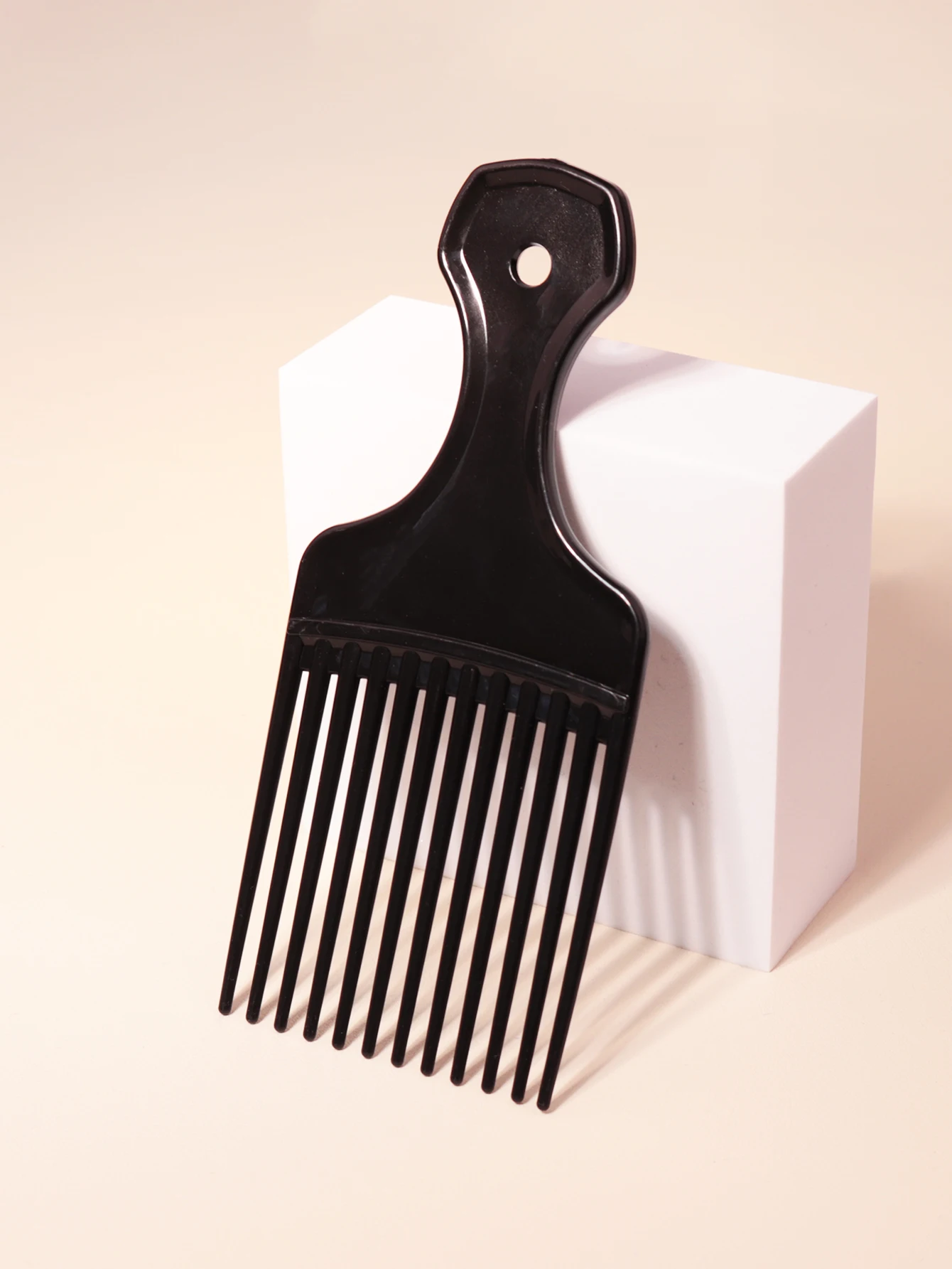 1PCS wide toothed brush comb fork brush insertion type hair comb plastic gear comb curly hair African hairstyle tool 2