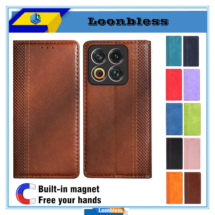 Premium Flip Leather Wallet Case for 6.3 Phone - Book Style Holster Cover