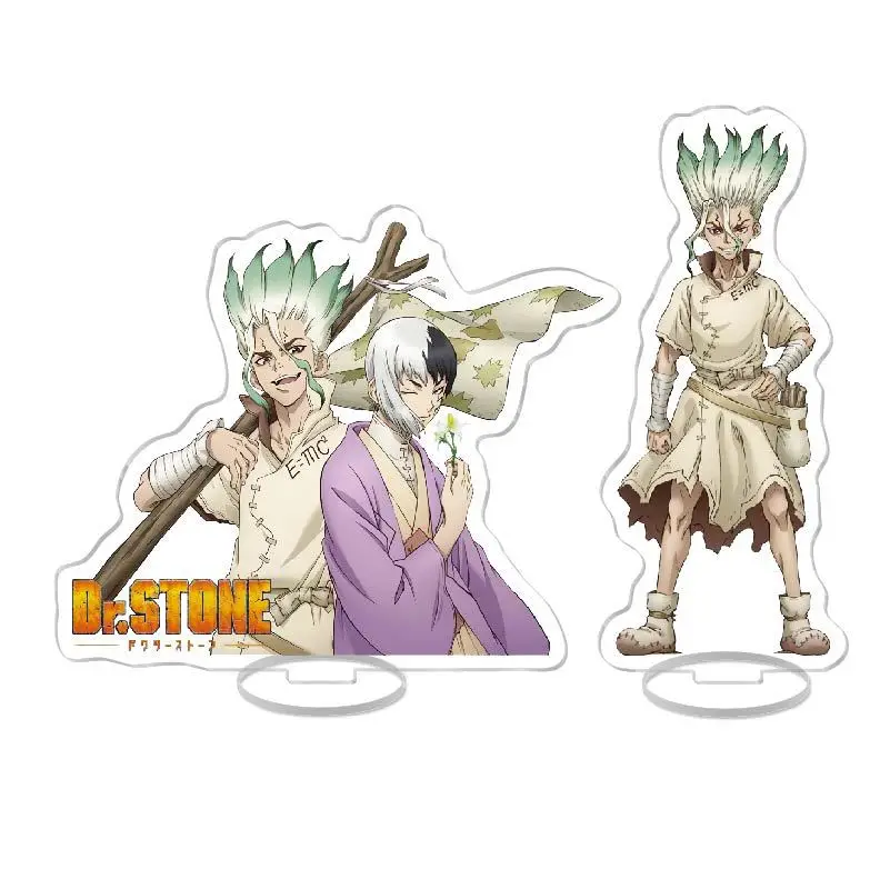 Фото Декоративная подставка Dr Stone для декора интерьера стола, для косплея, для пары кукол, коллекционная прозрачная фигурка №1