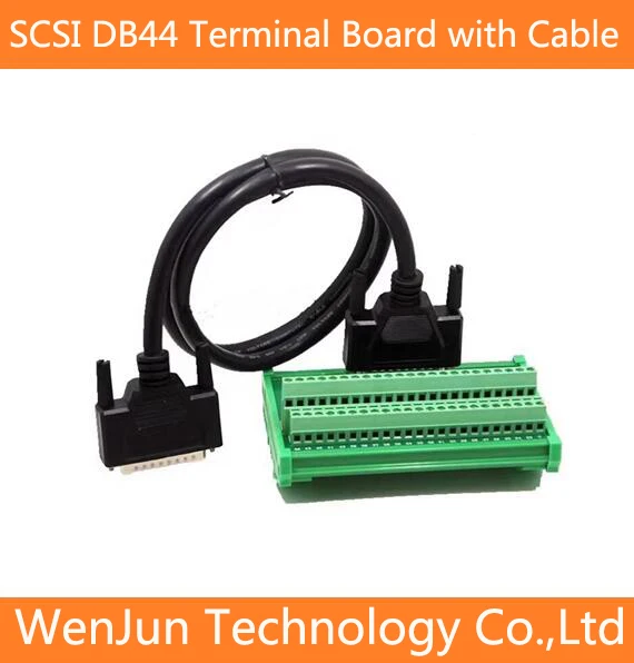 

SCSI DB44Pin Male / Female Guide rail terminal board with Data Connector Cable CN1 44 pin Relay Terminal Station For B2 B3 Servo
