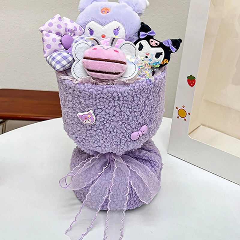 

Sanrio кавайная Плюшевая Кукла Букет аниме готовый продукт подарок на день рождения девушки