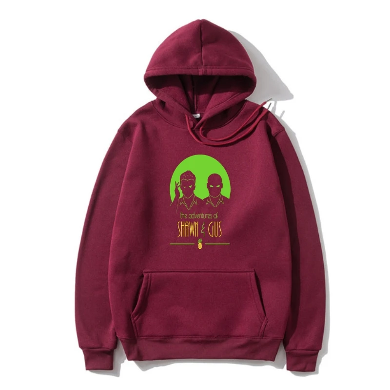 

Printed Men Outerwear Cotton SweatSweatshir Warm Fleece New Style The Adventures of Shawn and Gus Psych Women Outerwear