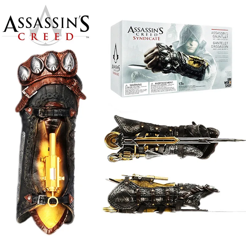 

43cm Assassin'S Creed 6 Cosplay Prop Syndicate Wrist Strap Matching Sleeve Arrow Adult Cos Toys Birthday Gifts Collectible Doll
