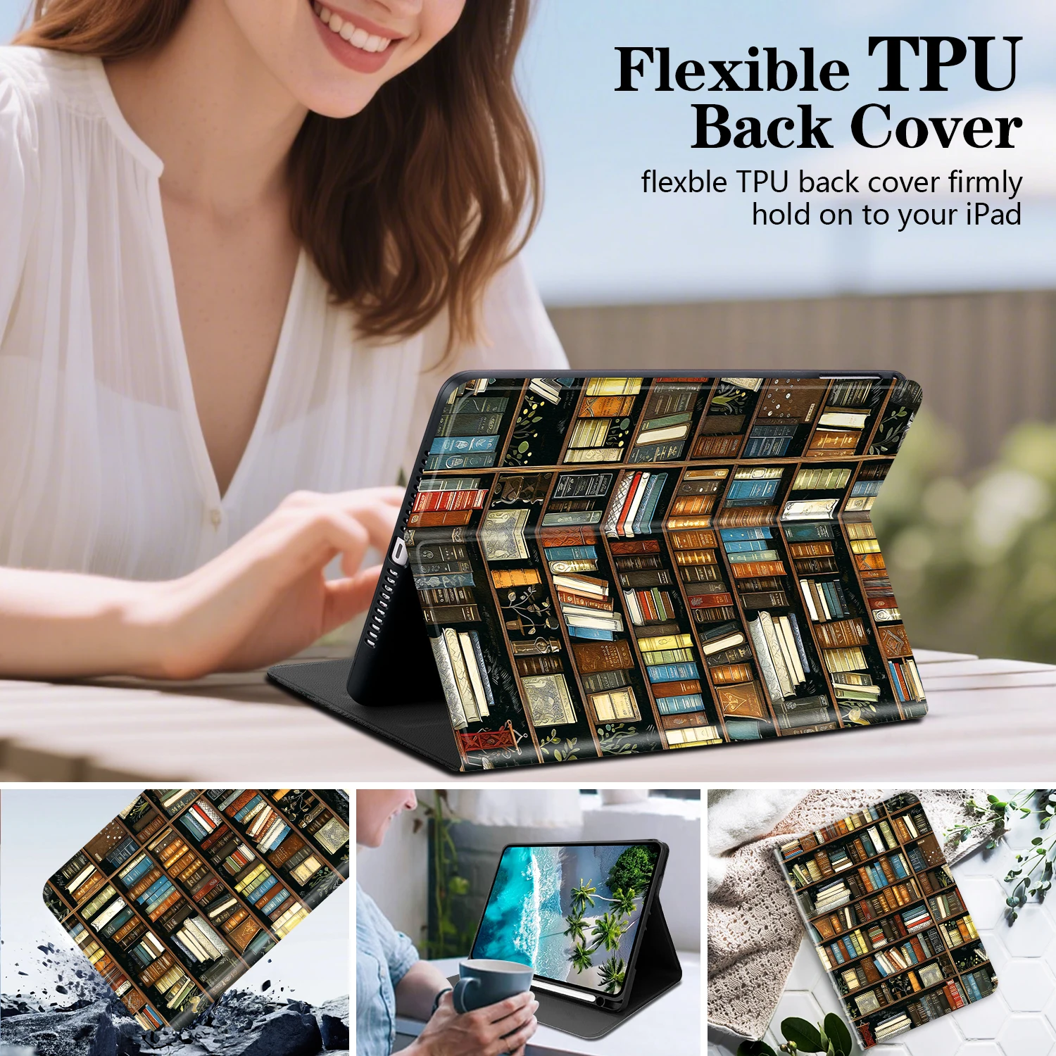Stylish Tablet Cover with Pen Holder and Stand Feature