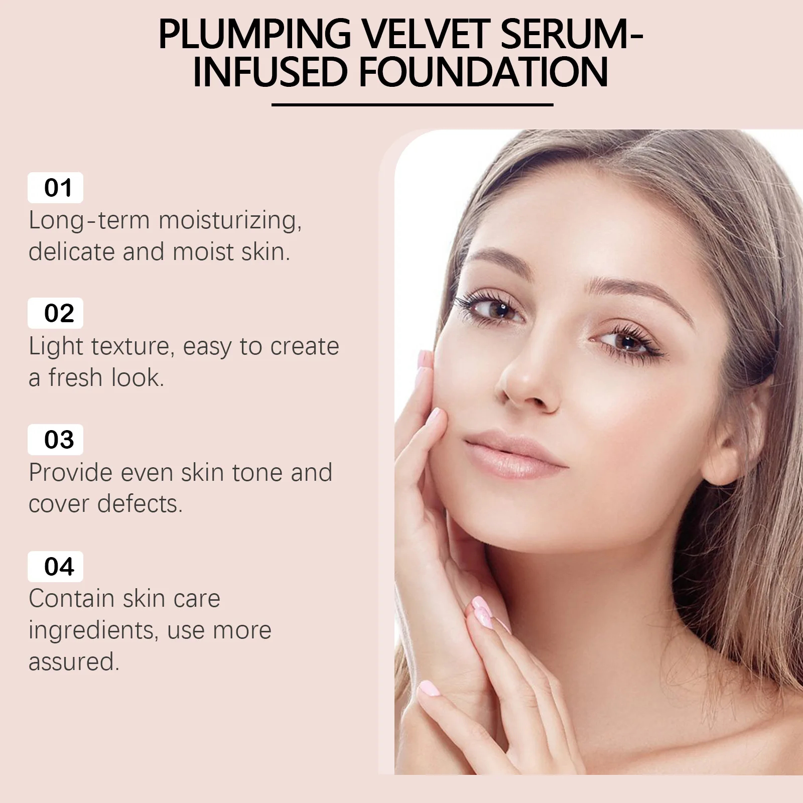 Concealer Liquid Foundation Full Coverage Face Cover Flaw Scars Acne Long Lasting Waterproof Oil-Control Brighten Base Cosmetics