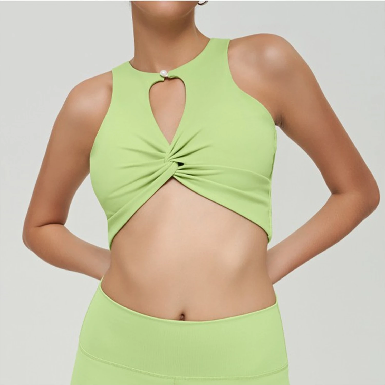 

New Design Hollow Out Fitness Tops Women's Sports Tank Top Pilates Fitness Yoga Underwear