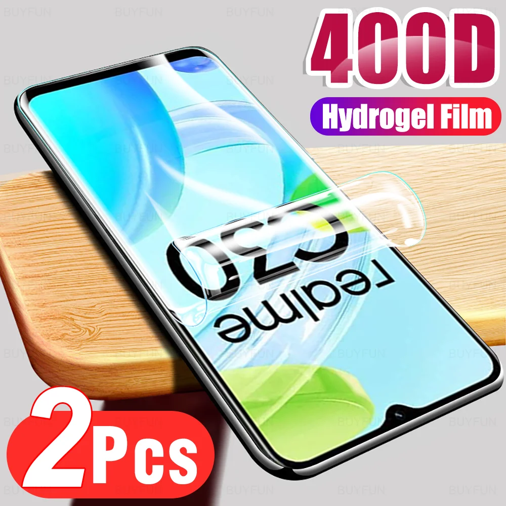 Гидрогелевая пленка с полным покрытием 400D для Realme C30s RMX3690, протектор экрана, не стекло для Realmy C30 RMX3581 RealmeC30s C 30 S, 2 шт.
