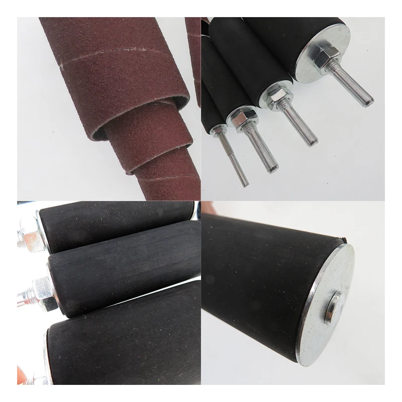 Sanding Drum Kit 20Pcs with Case Rubber Mandrels Sandpaper for Woodworking Engraving Drill Rotary Polishing