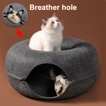 Interactive Felt Cat Tunnel 1