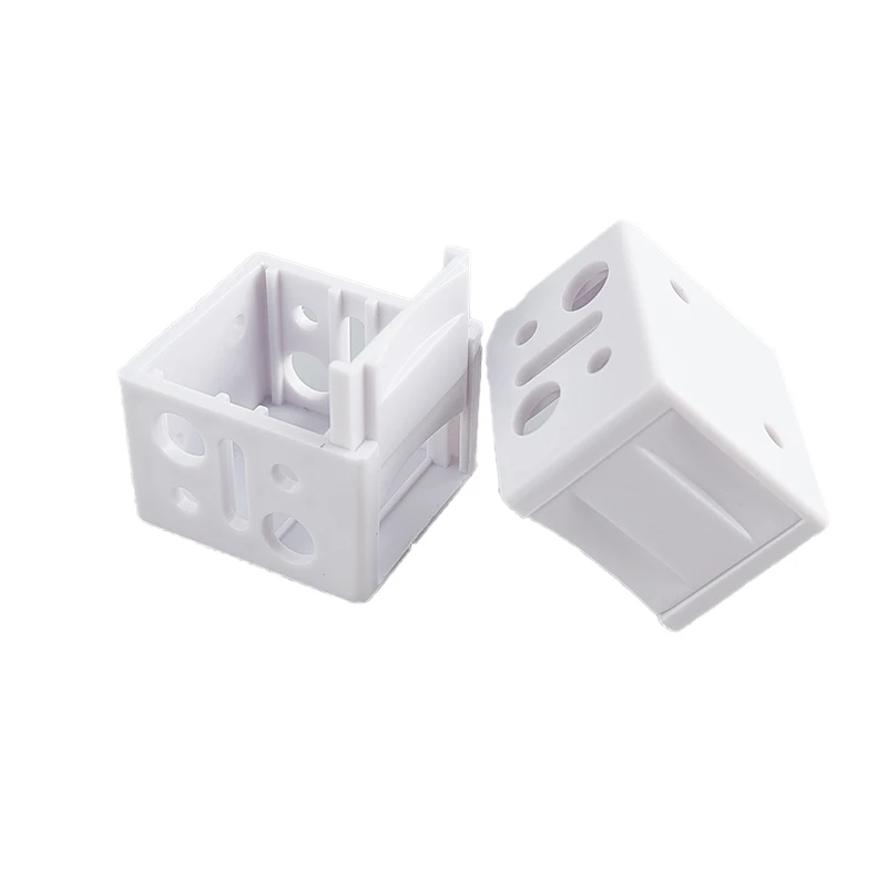 Description Picture 3 of item2PCS  White Mounting Bracket Low Profile Box for Window Blinds Shutter Plastic Installation Accessories Mounting At Both Ends