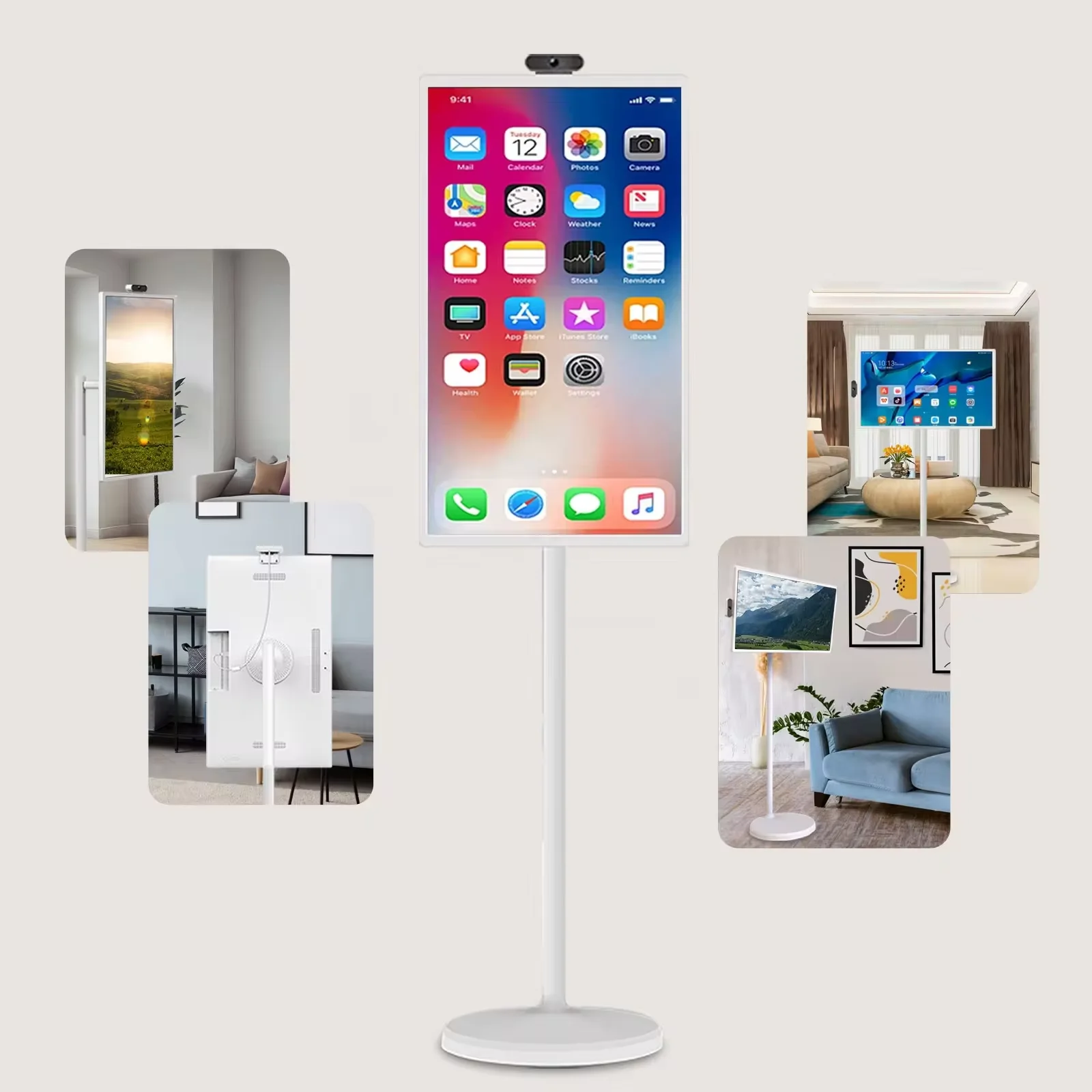 32 Inch Gaming Monitor Smart Tvs Television Touch Screen Tv Mobile Tv Android System Portable Display Screen Move At Will