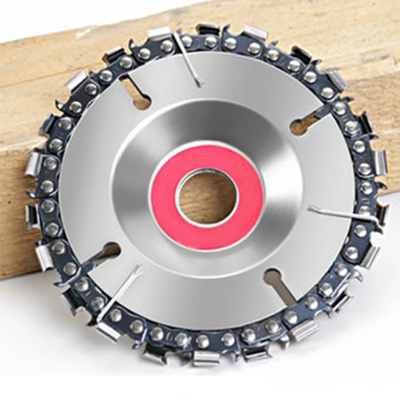

4.5/4/5 Inch Wood Carving Disc Woodworking Chain Grinder Saws Plate Tool for Angle Grinding