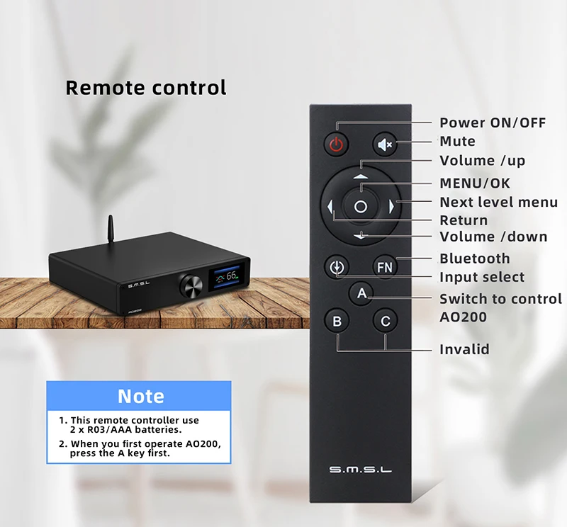 SMSL AO200 Digital Amplifier Bluetooth 5.0 Balanced Input USB Decoding XLR Speaker Output Subwoofer Preout 150W*2 HIFI Amp