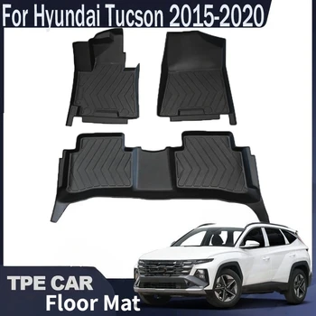 Tappetini auto in TPE, tappetino per bagagliaio per Hyundai Tucson 2015-2020, tappetini per modelli con rivestimento per vano di carico in TPE