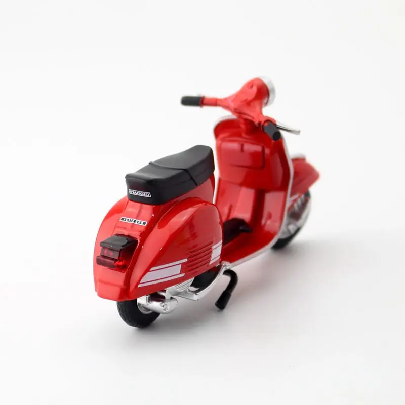 Diecast Metal Toy Vehicle Model 1:18 Scale 1976 Vespa 200 Rally Electric Scooter  Bike Educational Collection Gift Match Box matchbox car