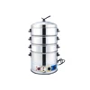 Electric Steamer Multifunctional Large-Capacity Three-Layer Steamer Electric Steamer Commercial Breakfast Tableware 4
