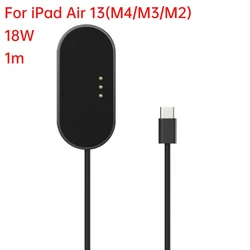 Magnetic Wireless USB - C Fast Charger Cable, Grey, 1m (Air13 M4 M3 M2)