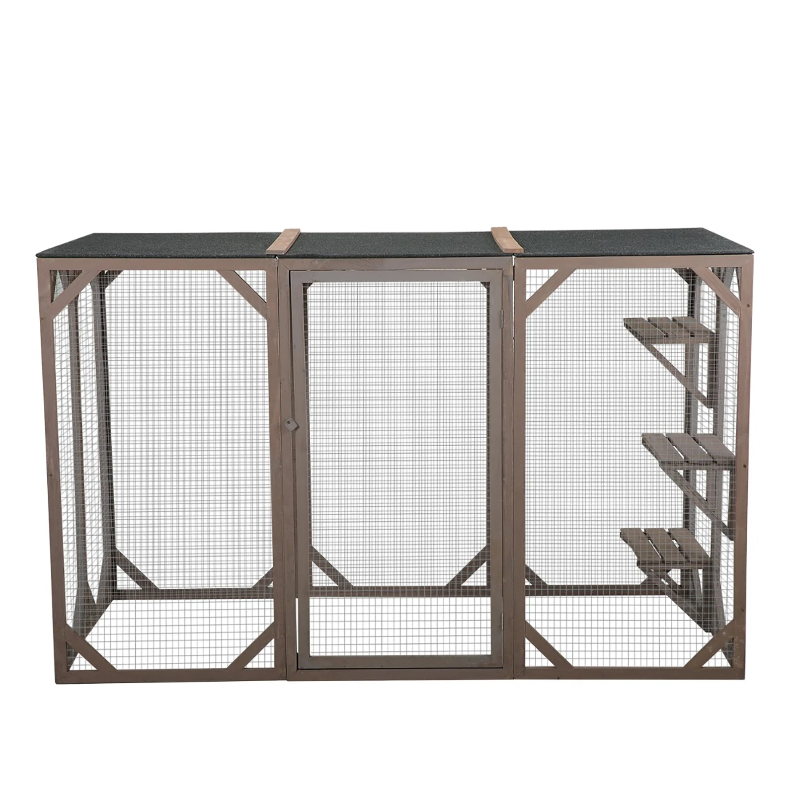 Spacious wooden cat cage with waterproof roof Cat Cage Large Indoor Large Indoor House Outdoor Cat House