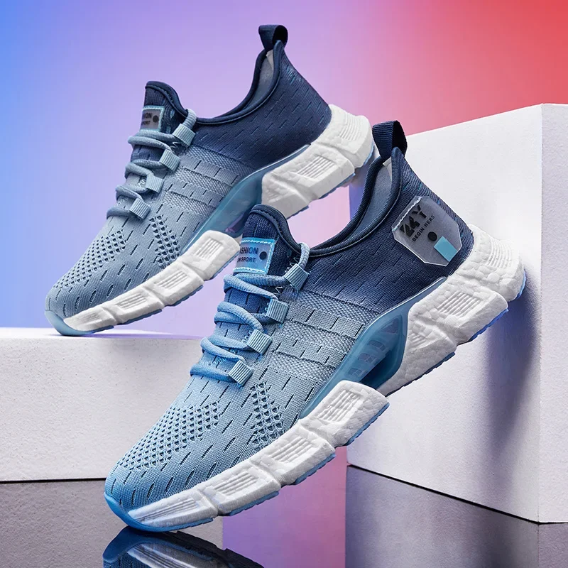 Кроссовки мужские легкие из вулканизированной сетчатой ткани