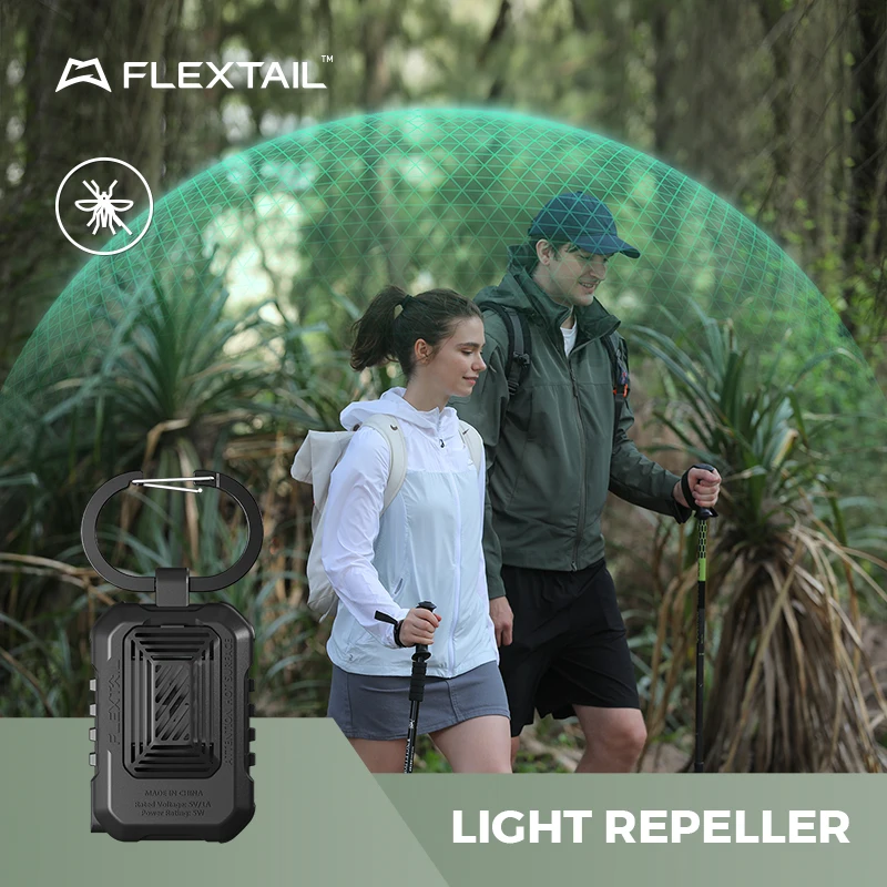 Outdoor Mosquito Repeller with IPX4 Waterproof Protection and Battery-Free Operation