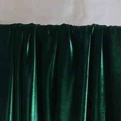 Luxurious Red Velvet Fabric for Elegant Evening and Wedding Decorations (Dark green)