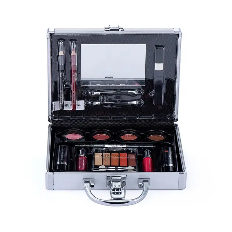 new Makeup Full Kit Female Make Up Set Eye Shadow Eyeshadow Palette Lip Gloss Mascara Eye liner Brushes Bag Make-up for Women 3